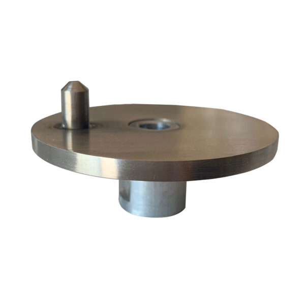044FN 55diam fixing bracket with flat spot and nipple (for toilet roll holders)