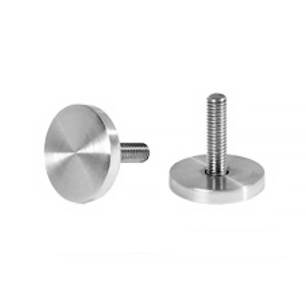 043 25 diam disc with thread (for glass fixing)