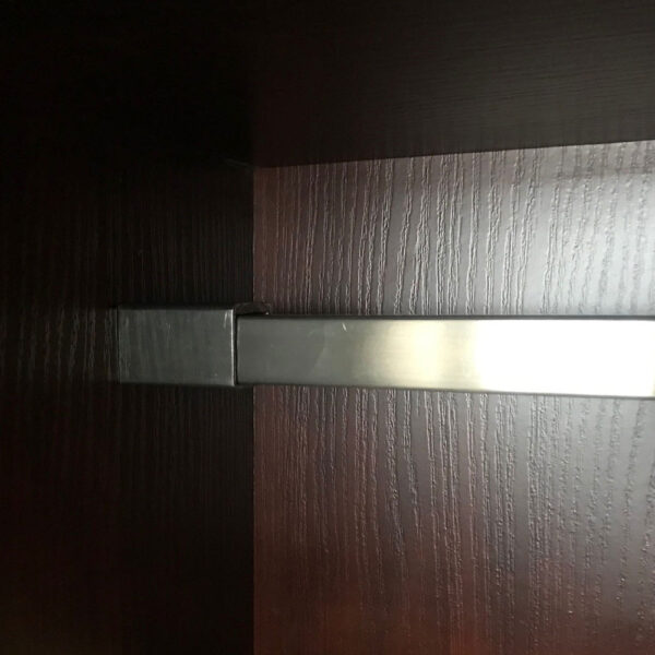 Wardrobe Rail With Hidden Bracket – Square - Image 3