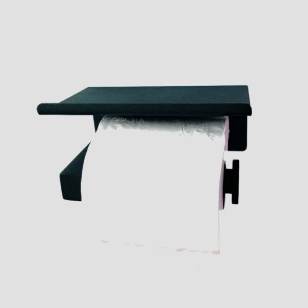 Toilet Roll Holder with Shelf